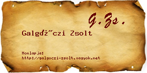 Galgóczi Zsolt névjegykártya